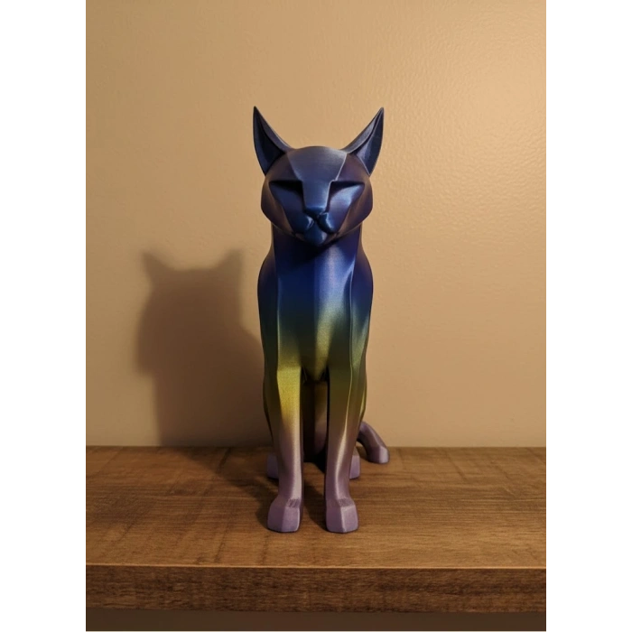 Koyu Rainbow Kedi Biblo Modern Salon ve Raf Dekoru