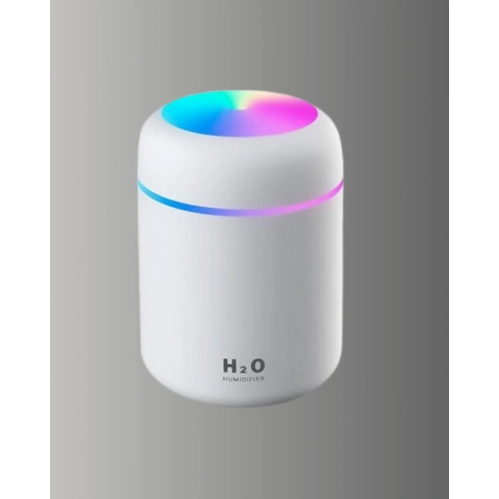 LED Işıklı Sessiz Masaüstü Nemlendirici – 3 Buhar Modu