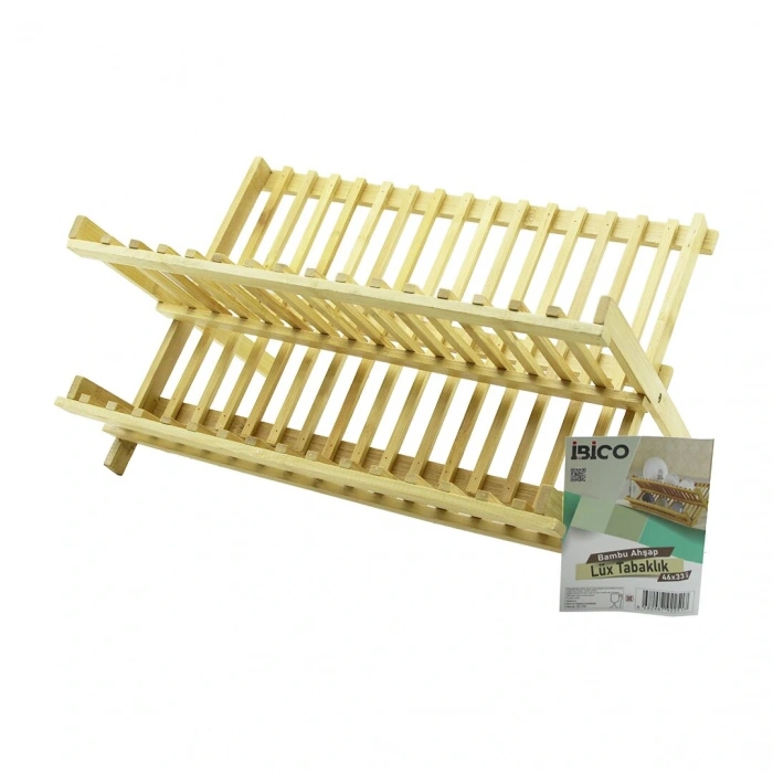 LÜX AHŞAP BAMBU BULAŞIK - TABAKLIK TEZGAH ÜSTÜ 46X33CM (5047)