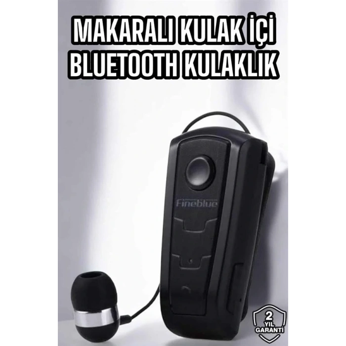 Makaralı Bluetooth Kulaklık Çağrı Cevaplama Kablolu Uzun Pil Ömrü