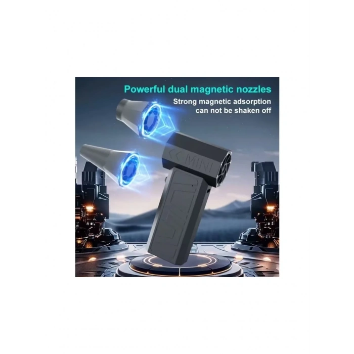 Mega Turbo Üfleyici Elektrikli Şiddetli Fan Hava Kompresör 130.000RPM Mangal Barbekü Fanı (5047)