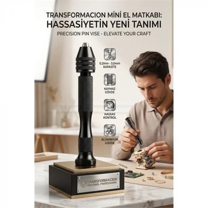 Mini El Matkabı - Hobi Ve Takı Tasarımı İçin Hassas Mandrenli Pin Mengene 723229