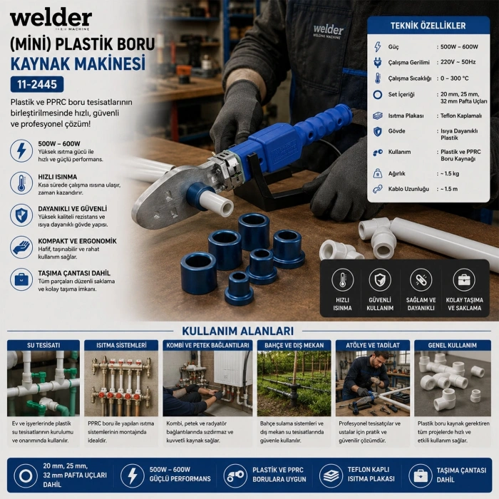 MİNİ PLASTİK BORU KAYNAK MAKİNESİ (5047)