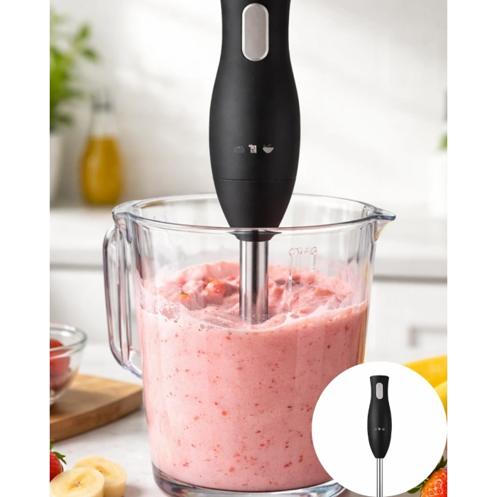 Mutfak El Blenderı Paslanmaz Çelik Uçlu Ergonomik Tasarım
