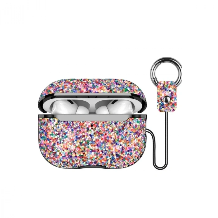 Onegif Apple Airpods 2 (2.nesil) Bright Simli Airpods Kapak - Gold