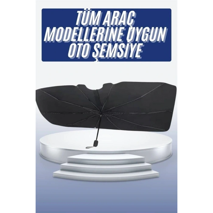 Oto Ön Cam Güneşliği Otomatik Katlanabilir Gölgelik Oto Cam Şemsiye