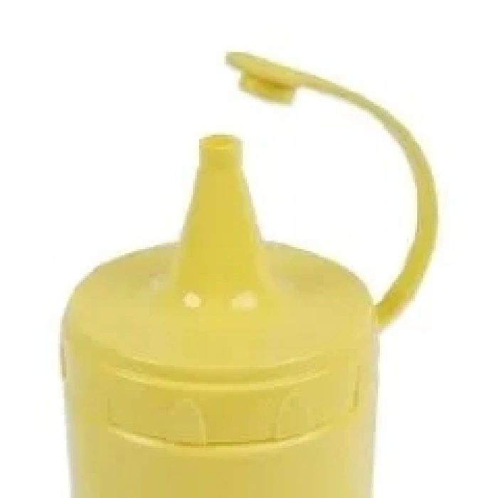 Plastik Ketçap, Mayonez, Sos Şişesi 3 Adet 1 Litre Sarı (0177)