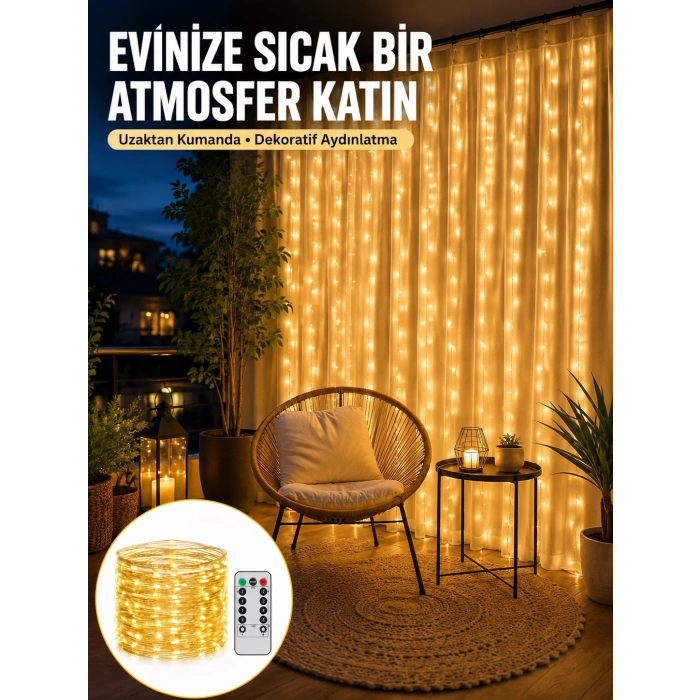 Romantik Ambiyans İçin Uzaktan Kumandalı Günışığı Peri Led