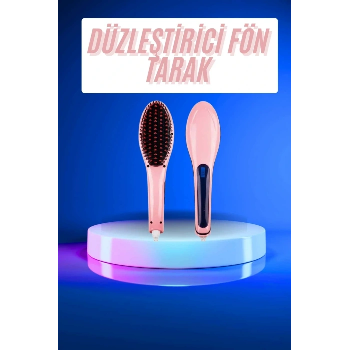 Saç Düzleştirici Tarak Dijital Göstergeli Seramik Kaplama Sıkı Dişli