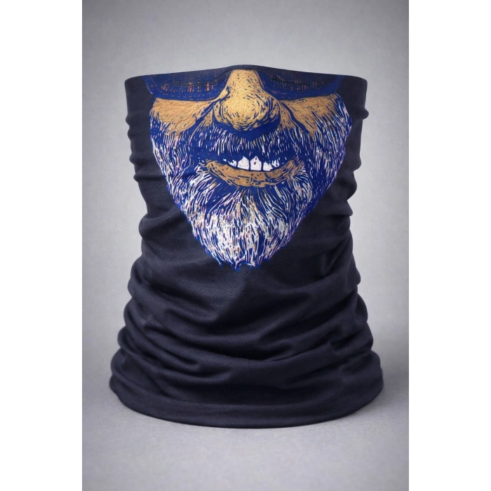 Sakallı Yüz Desenli Baf Buff – Çok Amaçlı Boyunluk &amp;amp; Maske 1 No (5047)