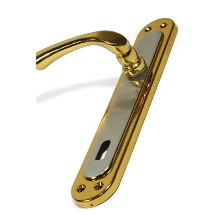 Saten Aynalı Kapı Kolu 1Takım çift kol (0177)