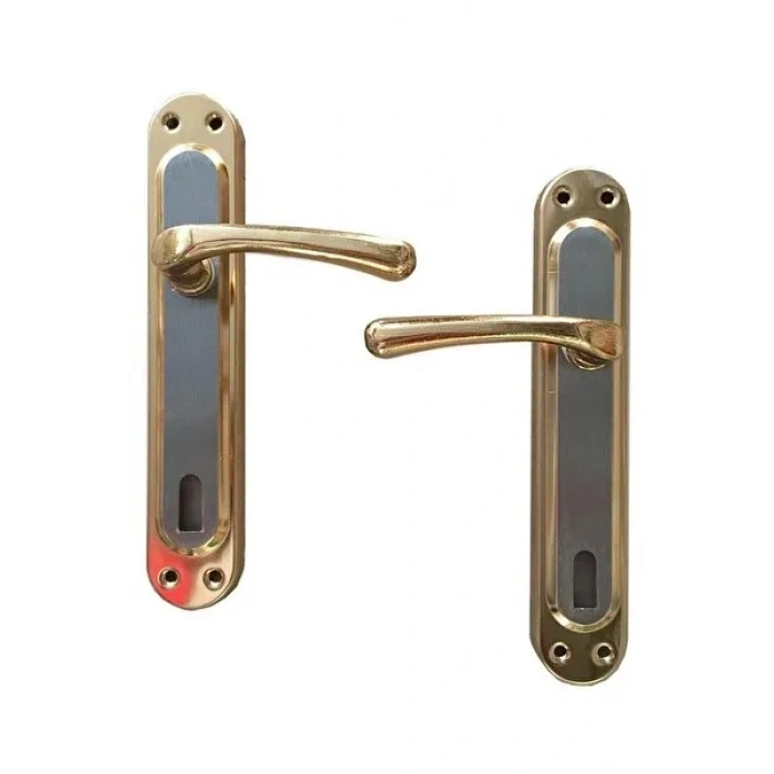 Saten Aynalı Kapı Kolu 1Takım çift kol (0177)