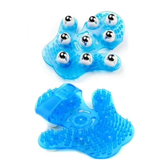 Selülit Giderici Masaj Eldiveni 9 Bilyeli Palm Masaj Eldiven Tam Vücut