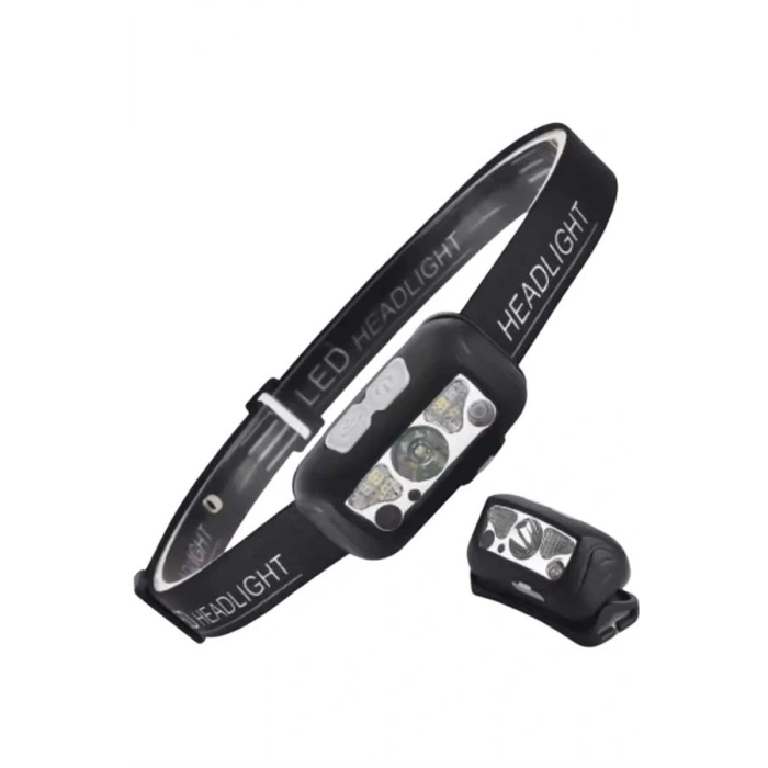 Sensörlü Şarjlı Type-c Şarj Işıklı Kafa Lambası Kamp Lambası