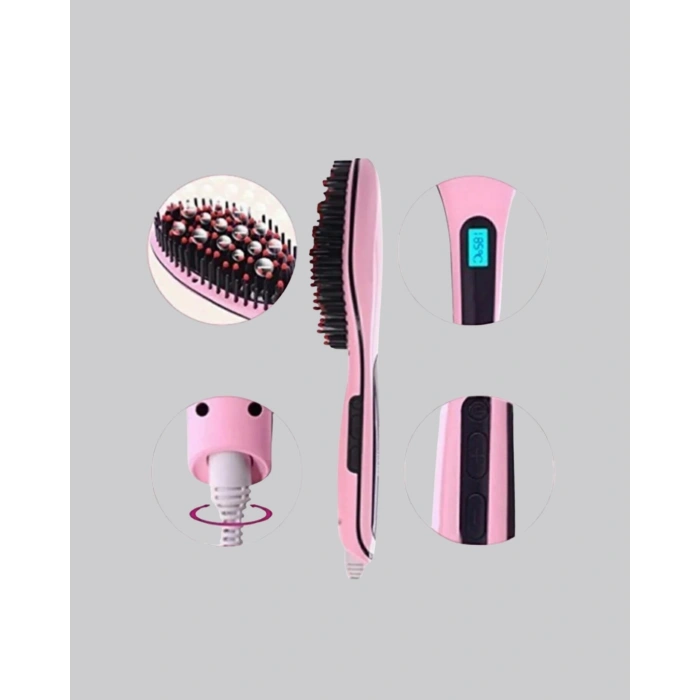 Seramik Plakalı Elektrikli Saç Düzleştirici – Hızlı Isınma, Uzun Kablo, 25W–39W Güç