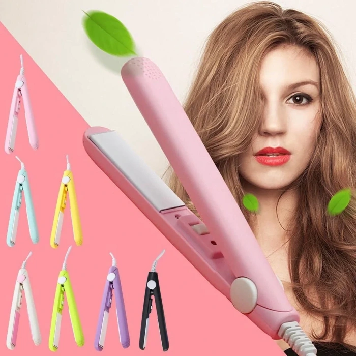 Seyahat Tipi Mini Saç Düzleştirici Seramik Uçlu Düzleştirici  (5047)