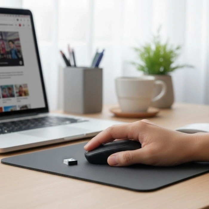 Siyah Renkli Ergonomik Sessiz Kablosuz Mouse – USB Alıcılı, Ofis ve Oyun İçin Konforlu Bilgisayar Faresi MS6310 (5047)