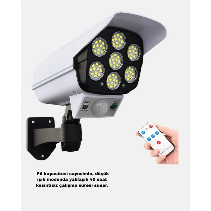 Solar Bahçe Aydınlatması Su Geçirmez IP66 PIR Sensörlü Uzun Çalışma Süreli