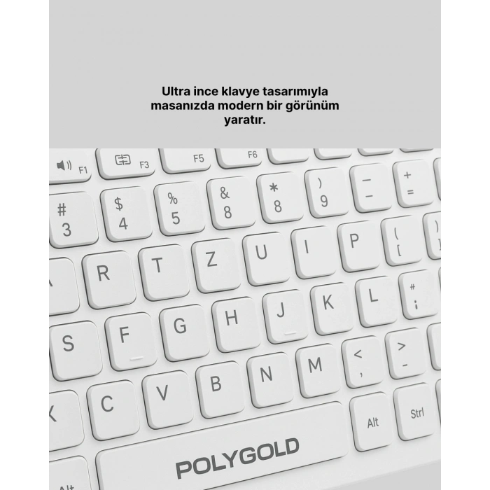 Tam Boy Kablosuz Klavye Mouse Seti - Gelişmiş Bağlantı ve Sessiz Performans