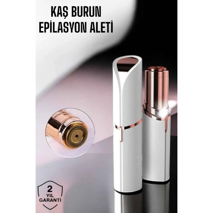 Taşınabilir ve Şık Yüz Kaş Epilatörü Hassas Ciltlere Özel
