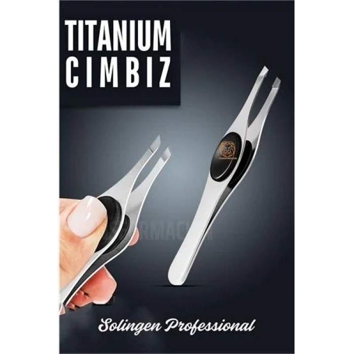Titanyum Çelik Cımbız Kaş Alma Cımbızı Tüy Alma Cımbızı Solingen Professional  721244