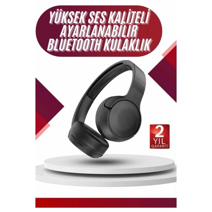 Yeni Nesil Kulak Üstü Bluetooth Kulaklık Type-C Girişli Yüksek Ses Kaliteli