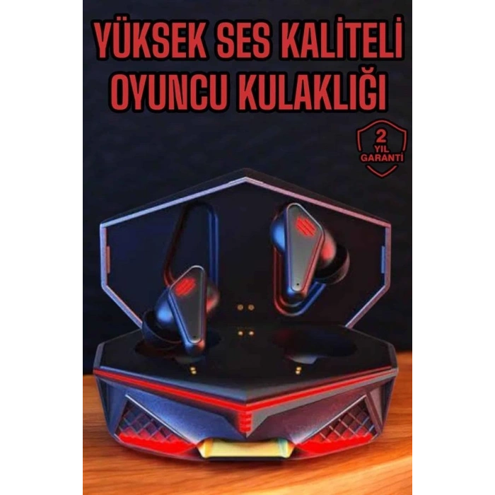 Yeni Nesil Oyuncu Kulaklığı Gürültü Önleyici Uzun Pil Ömrü Bluetooth Bağlantılı