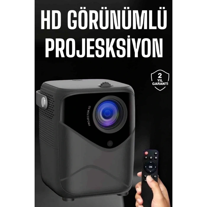 Yüksek HD Görünümlü Taşınabilir Projeksiyon Cihazı