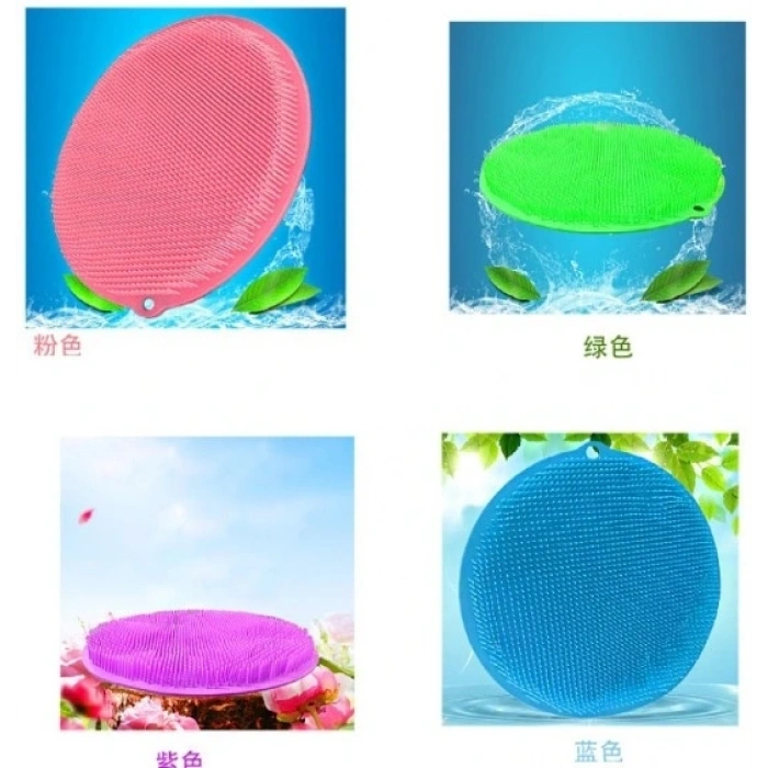 Yuvarlak Vantuzlu Banyo Sırt Kese Matı 26 cm (5047)