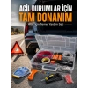 27 Parça Profesyonel Oto Acil Durum ve Araç Yardım Ekipman Seti Taşıma Kutulu