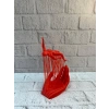 3D El Üzerinde İnsan Figürü Kırmızı Sanatsal Masa Üstü Dekor 12x18 cm