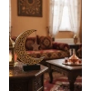 3D Hilal Yıldız Süs 23x23 cm Ev ve Ofis İçin Şık Aksesuar