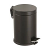 3LT SİYAH PEDALLI METAL ÇÖP KOVASI (5047)