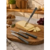 5 PARÇA  UZUN KAHVALTI BIÇAK - GRİ MERMER DESEN SAPLI 16.5 cm (5047)
