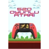 520 Retro Oyunlu El Konsolu Atari Oyun Konsolu Taşınabilir