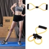 8 Şeklinde Direnç Bandı Yoga Plates Ve Vücut Geliştirme Egzersiz Bandı (5047)