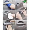 9lu Set Araba Kapı Kolu Koruyucu Çizilme Önleyici Şeffaf Sticker Film Koruma Seti