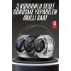 Akıllı Saat Adımsayar Nabız Ölçer Titreşim Özellikli Çağrı Cevaplama Sosyal Medya