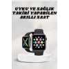 Akıllı Saat Wireless Şarj Yüksek Çözünürlüklü Müzik Dinleme Sesli Cevaplama