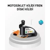 Anti Hırsızlık 110 dB Alarm Disk Fren Kilidi Suya Dayanıklı Çelik Güvenlik Kilidi