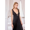 Arias Closet Göğüs ve Sırt Dekolteli Dantelli Saten Gecelik