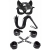 Arias Closet Maske, Kırbaç & Bileklik 5’li Harness Deri Set