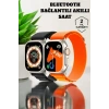 Bluetooth Bağlantılı 49MM Dokunmatik Akıllı Saat Sağlık ve Spor Takip Özellikli