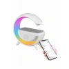 Bluetooth Hoparlör G Şekli Atmosfer Akıllı Rgb Lamba Wireless Kablosuz Şarj