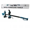 BN-5 CORDLESS TOOLS LTJ-6A ZZ-01 2 PCS SET 6" BUDAMA DAL KESME TESTERE=ŞARJLI--YAĞSIZ - ZİNCİRLİ + ŞARJLI BAĞ MAKASI TELESKOPİK UZAYAN METAL SAP=120--195CM (5047)