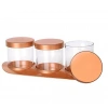 Bronz Baharat Seti Lüx 3lü Set