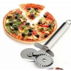 Çİft Başlı Metal Pizza Kesici ve Hamur Ruleti
