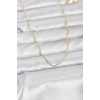 CM 14K Gold Renk Burgu Model 60 cm Kadın Kolye