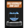 Dekoratif Sulu Kum Saati Ofis Masa Üstü Ev Yuvarlak Kum Saati