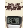 Dijital Masa Saati Termometreli Takvim Çalar Saat Led Ekran Pilli
